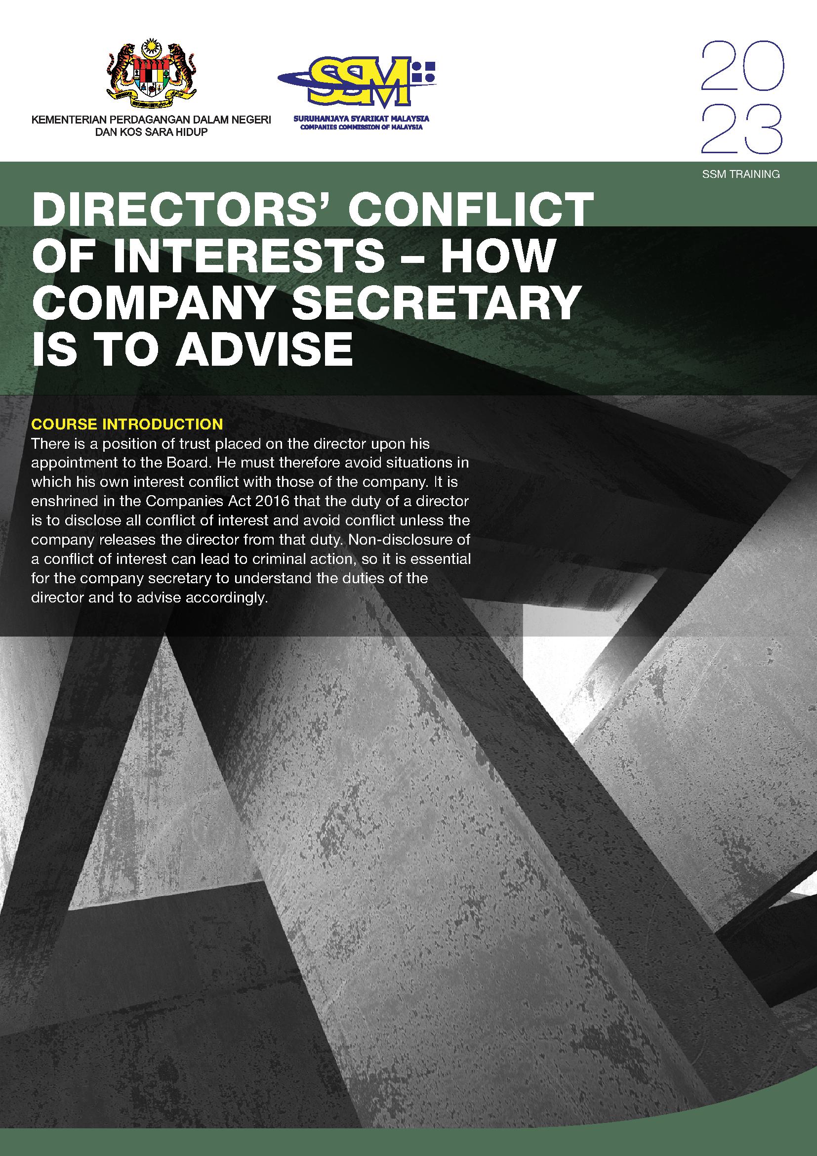 DIRECTORS’ CONFLICT OF INTERESTS – HOW COMPANY SECRETARY IS TO ADVISE.jpg